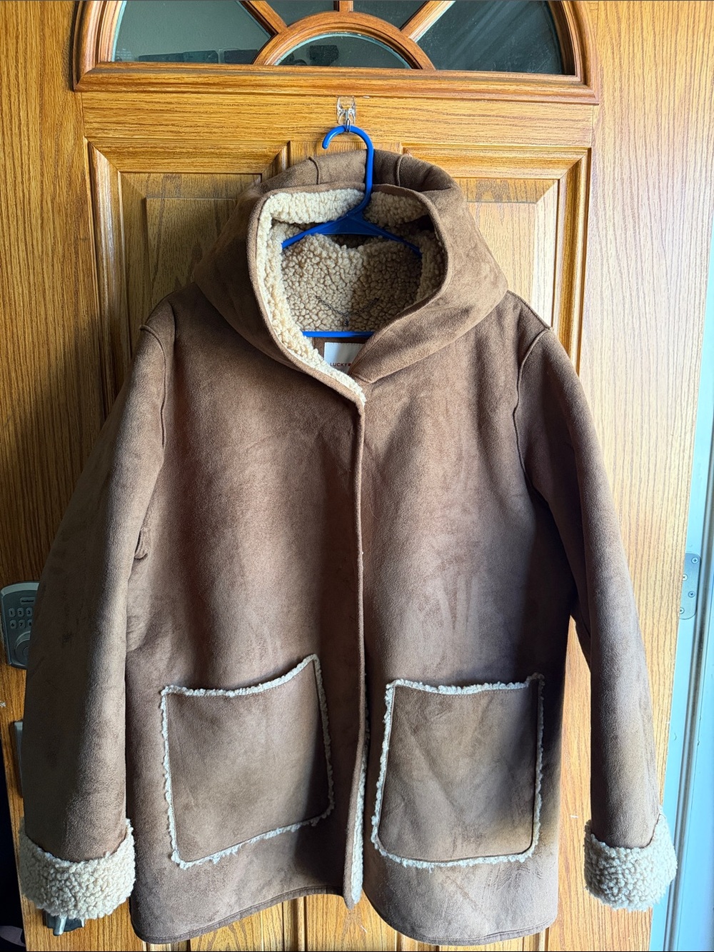 Lucky Brand Brown Faux Shearling Teddy Jacket